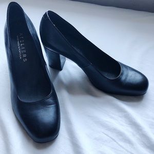 Ateliers, Made in Portugal Black leather heels! 💫